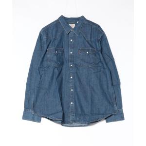 シャツ 「LEVI'S/リーバイス」「王道ウエスタン」デニム ウエスタンシャツ スナップボタン 長袖 インディゴブルー メンズ レディース