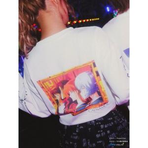 tシャツ 「新世紀エヴァンゲリオンコラボ」激アツ背景ロングスリーブTシャツ レディース