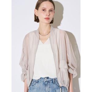 ブルゾン アウター バックタックシアーブルゾン レディース
