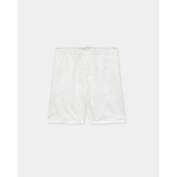 パンツ 'KENZO Tiger' エラスティック ショートパンツ イン コットン ジャカード メン...