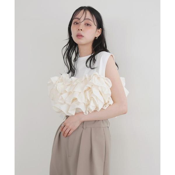 tシャツ フリルビスチェドッキングT レディース