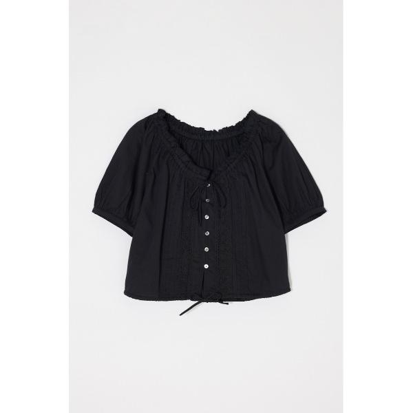 ブラウス シャツ SCOOP NECK PIN TUCK ブラウス レディース