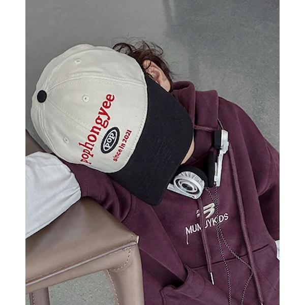 キャップ 帽子 「 Bambin / ボンバン 」 ストリート バイカラー ロゴ キャップ キッズ ...