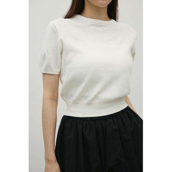 ニット セーター フラワージャガードニット レディース