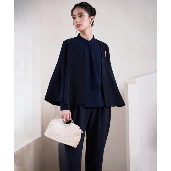 「DRESS PLUS」 セットアップ L ネイビー レディース