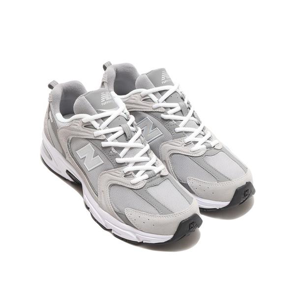 「New Balance」 ローカットスニーカー 23.5cm グレー メンズ