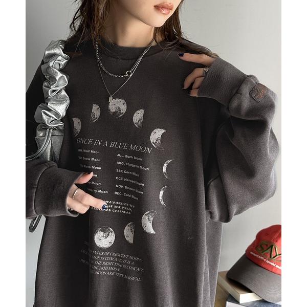 「Java」 スウェットカットソー MEDIUM グレー レディース