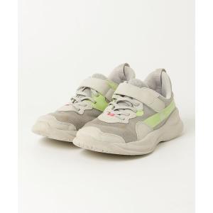 「瞬足」 「KIDS」ローカットスニーカー 24.0cm ベージュ キッズ