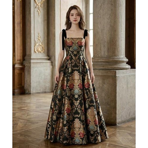 ドレス フルールドリュクス　ジャカードプリンセスドレス