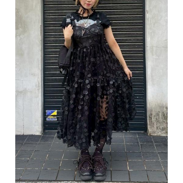 ワンピース TINY FLOWER TULLE ドレス