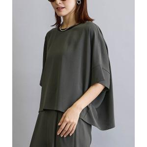 ブラウス シャツ 「セットアップ対応」半袖プルオーバー レディース