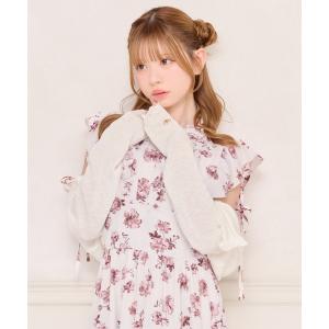 カーディガン 「UVカット」チャーム付きフリルシアーカーディガン レディース