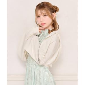 パーカー 「UVカット」ダブルジップショートパーカー レディース