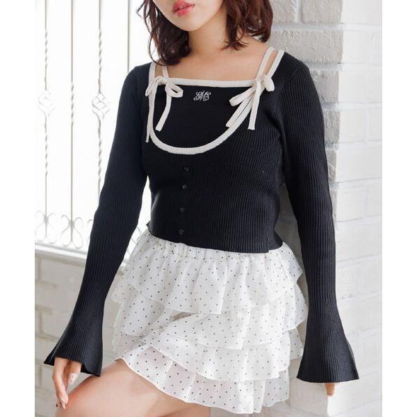 ニット セーター キャミレイヤード風NTPO レディース