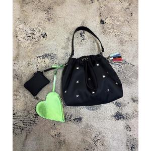 ショルダーバッグ バッグ EM:cheek チーク スタッズ heart pouch studs 2way shoulder レディース メンズ