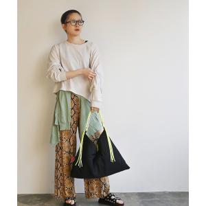 トートバッグ EM:cheek チーク neon handle TA shoulder ナイロンハンドルショルダー レディース メンズ