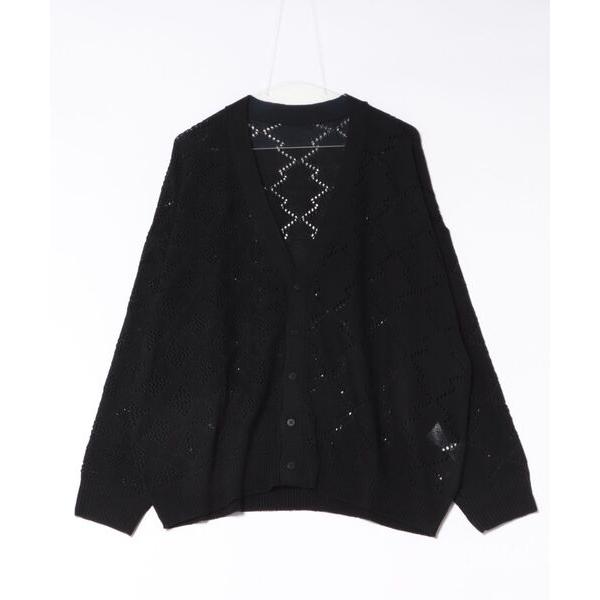 ニット セーター 麻タッチニットカーデ レディース