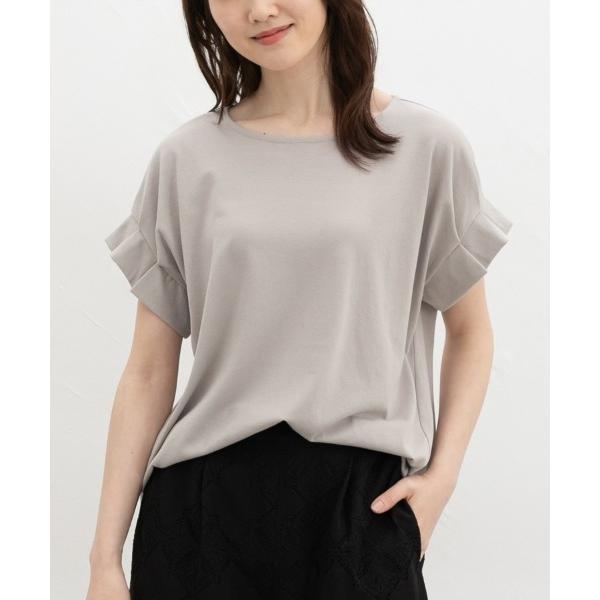 tシャツ 半袖 速乾 「ハニさら・接触冷感・吸水速乾・ＵＶカット・遮熱」袖タックＴシャツ レディース