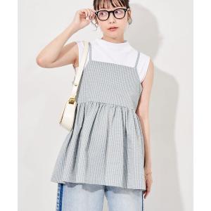 セットアップ 夏 THOUSAND MILE × FREAK'S STORE/サウザンドマイル 別注 サッカーチェック キャミセットアップ レディース