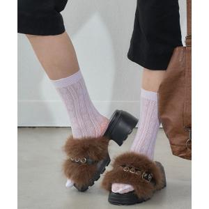 GYDA（ジェイダ） サンダル Thick sole bijouストラップサンダル