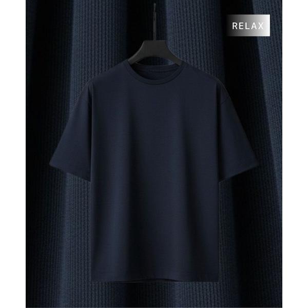tシャツ Super 140s ウールテクノラマ リラックスTシャツ　｜防臭性/吸湿性/接触冷感/ド...
