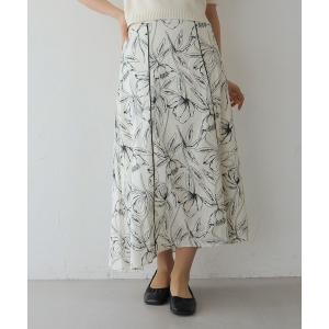スカート 「HER CLOSET」ペンシルフラワープリントスカート