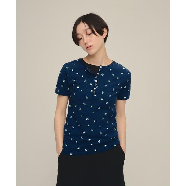 tシャツ 「eL」Flower Henley Neck Pullover SS /708163 レデ...