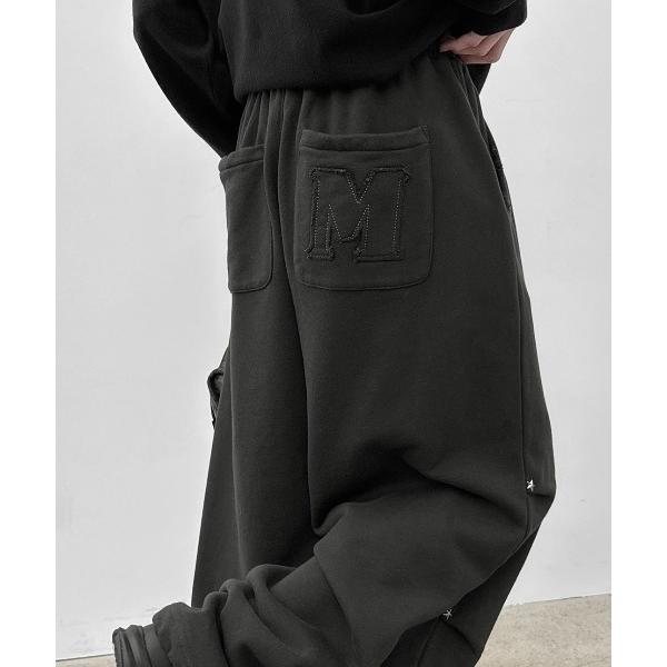 スウェットパンツ ジャージ 「MADE」 プルバーンアップリケバンディングパンツ レディース メンズ