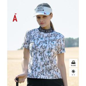 tシャツ 「吸水速乾」UVカット　ニューボタニカル半袖モックT レディース