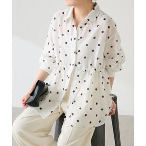ブラウス シャツ ドロストシェイプシアーシャツ/WEB限定カラー展開 レディース