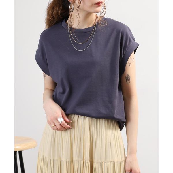 tシャツ 汗じみ軽減加工ノースリーブカットソー レディース