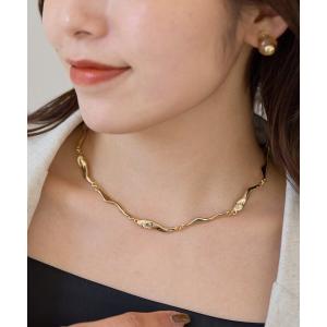 ネックレス 「Mayu企画」ニュアンスウェーブネックレス(サージカル) レディース