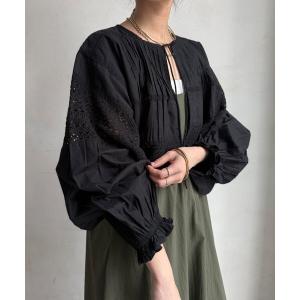 ブラウス シャツ インドレースボレロブラウス レディース