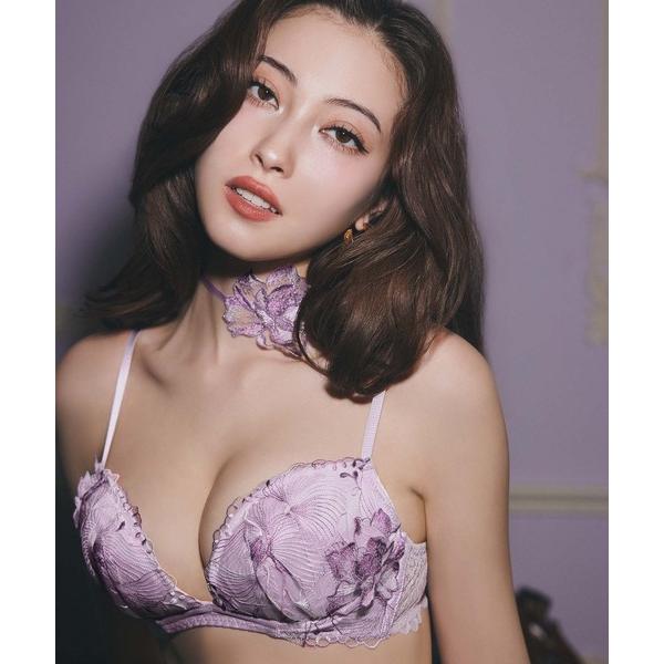 ブラジャー オーバーフラワー シンクアップ ブラ(B〜Eカップ)