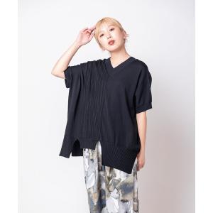 ニット セーター 2WAY切替ニットプルオーバー レディース