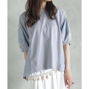 tシャツ ダブルコンビプルオーバー レディース