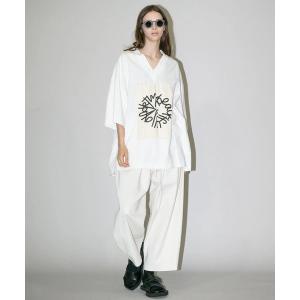 tシャツ 「my beautiful landlet」 USA COTTON V-NECK BIG T-SHIRT - print メンズ レディース