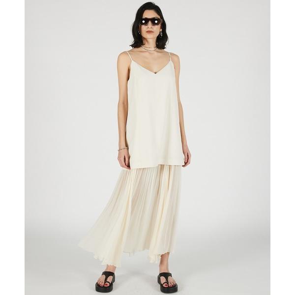 ワンピース 「2026Summer Pre-Order」コントラストファブリックキャミドレス / C...