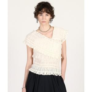 ブラウス シャツ 「2026Summer Pre-Order」クレープシャーリングトップス / Crepe Shirring Top レディース