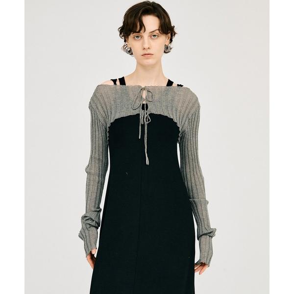 カーディガン 「2026Summer Pre-Order」2WAYシアーリブボレロ / 2WAY S...