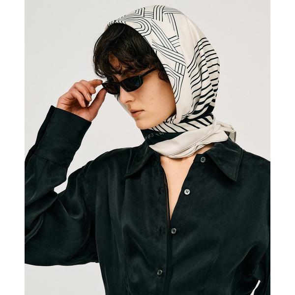 スカーフ バンダナ グラフィカルプリントスカーフ / Graphical Print Scarf レ...