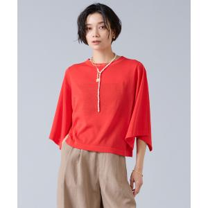 ニット セーター クロップドワイドニット レディース