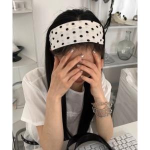 ヘアバンド 「春夏新作」ドット柄ヘアバンド