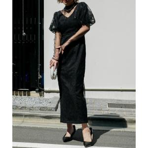 ドレス kirari puff sleeve dress