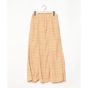 「niko and...」 ロングスカート MEDIUM オレンジ レディース