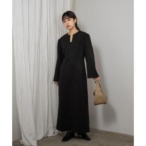 「Amiur」 長袖ワンピース S ブラック レディース