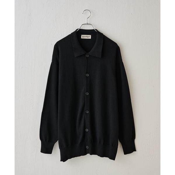 「paradigm」 ニットカーディガン LARGE ブラック メンズ