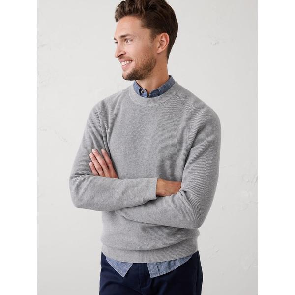 「BANANA REPUBLIC FACTORY STORE」 長袖ニット S ライトグレー メンズ