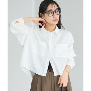 ブラウス シャツ 遮熱 クロップドレングスシャツ レディース