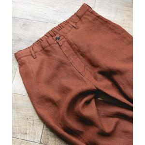 パンツ シルケットリネン イージートラウザー メンズ